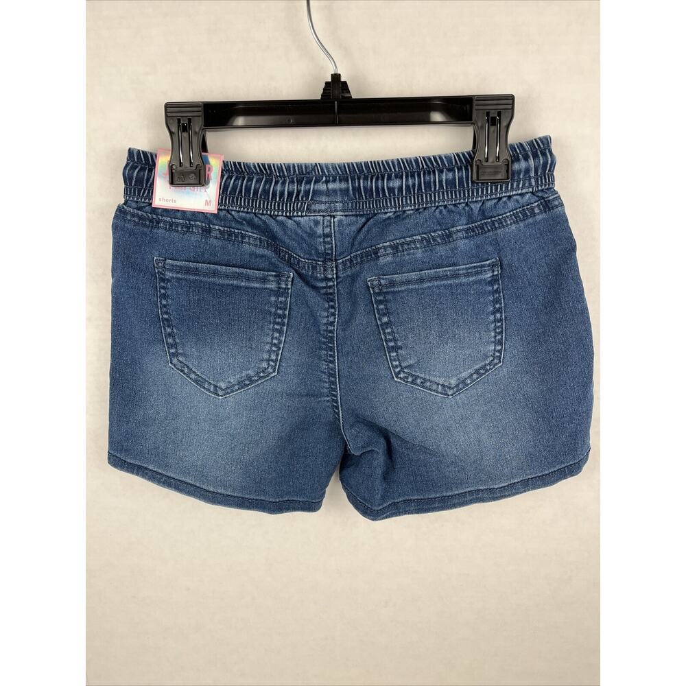 YMI Denim Jogger Shorts Girls Size Medium Blue Advanced Stretch Pockets - Picture 3 of 10